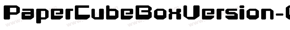 PaperCubeBoxVersion-0j6r字体转换