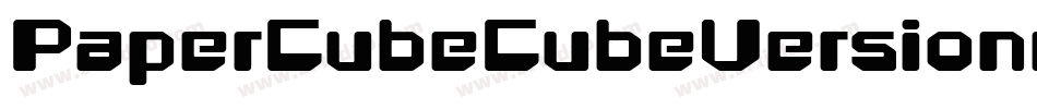 PaperCubeCubeVersionregular-ejJO字体转换