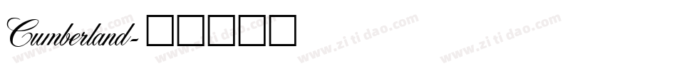 Cumberland字体转换