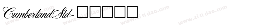 CumberlandStd字体转换