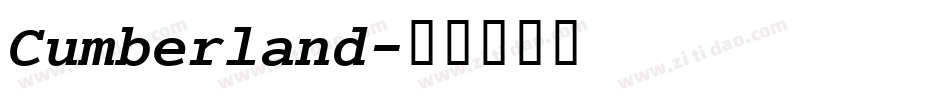 Cumberland字体转换
