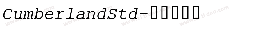 CumberlandStd字体转换