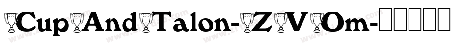 CupAndTalon-ZVOm字体转换