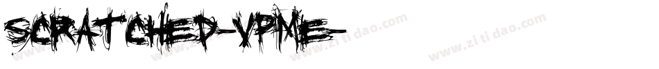 Scratched-vPME字体转换