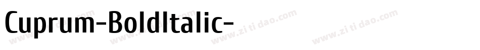 Cuprum-BoldItalic字体转换