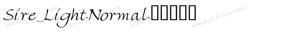 Sire_Light-Normal字体转换