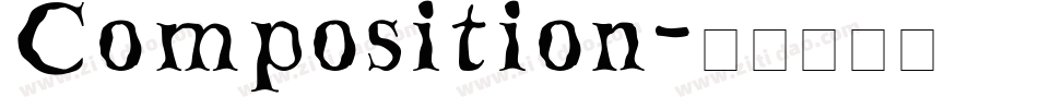 Composition字体转换