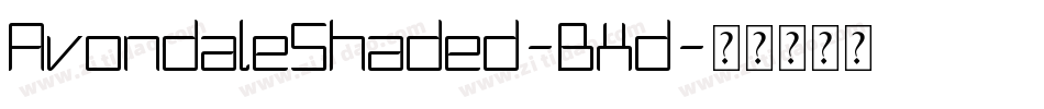 AvondaleShaded-BXd字体转换