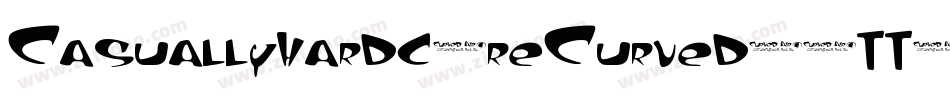 CasuallyhardcoreCurvedBottom-19yg字体转换