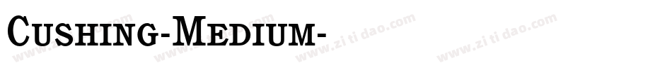 Cushing-Medium字体转换