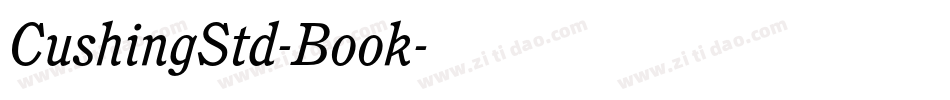 CushingStd-Book字体转换