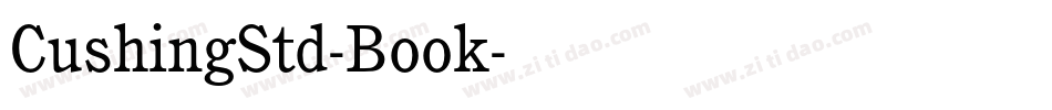 CushingStd-Book字体转换