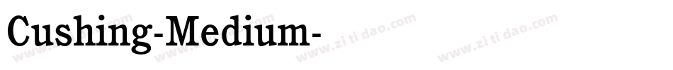 Cushing-Medium字体转换