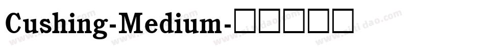 Cushing-Medium字体转换