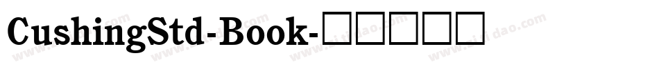 CushingStd-Book字体转换