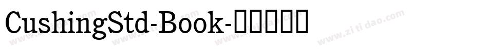 CushingStd-Book字体转换