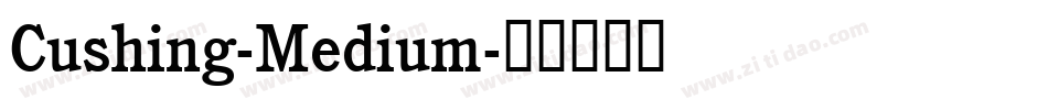 Cushing-Medium字体转换