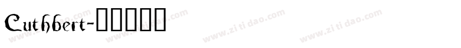 Cuthbert字体转换