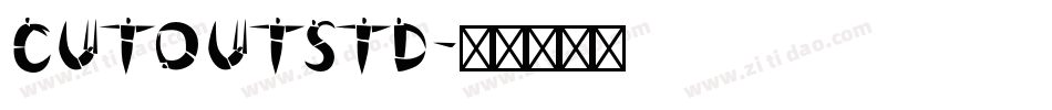 CutoutStd字体转换