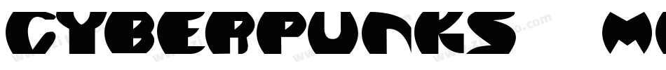 Cyberpunks-MVWRY字体转换