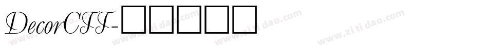 DecorCTT字体转换