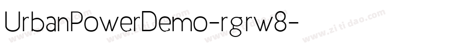 UrbanPowerDemo-rgrw8字体转换
