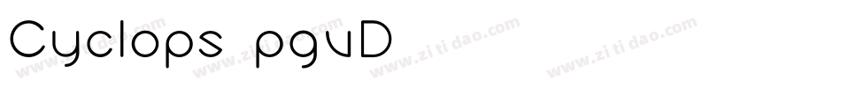 Cyclops-pgvD字体转换