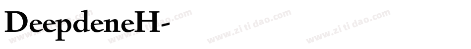 DeepdeneH字体转换