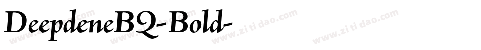 DeepdeneBQ-Bold字体转换