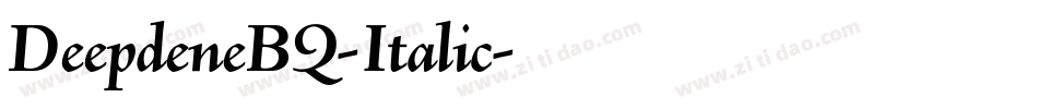 DeepdeneBQ-Italic字体转换