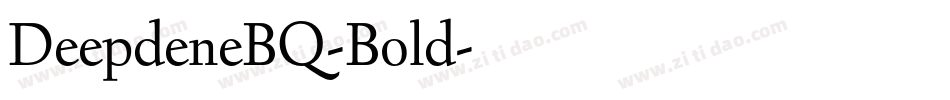 DeepdeneBQ-Bold字体转换