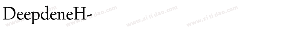 DeepdeneH字体转换