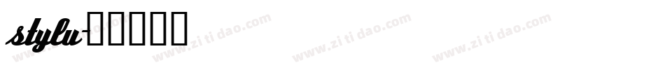 stylu字体转换
