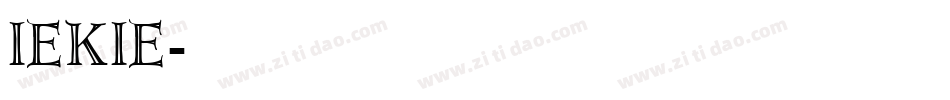 iekie字体转换