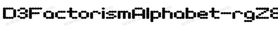 D3FactorismAlphabet-rgZ8字体转换