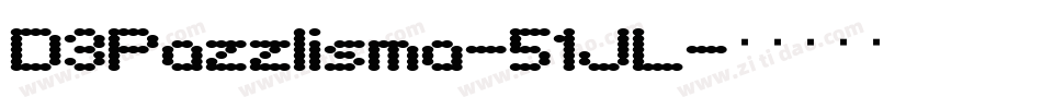 D3Pazzlisma-51JL字体转换