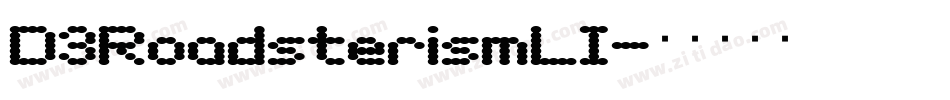 D3RoadsterismLI字体转换