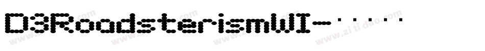 D3RoadsterismWI字体转换
