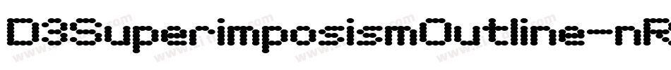D3SuperimposismOutline-nR01字体转换