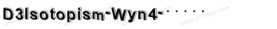 D3Isotopism-Wyn4字体转换