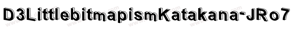 D3LittlebitmapismKatakana-JRo7字体转换