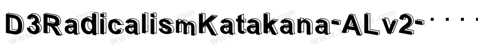 D3RadicalismKatakana-ALv2字体转换