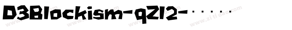 D3Blockism-qZl2字体转换