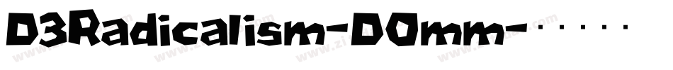 D3Radicalism-DOmm字体转换