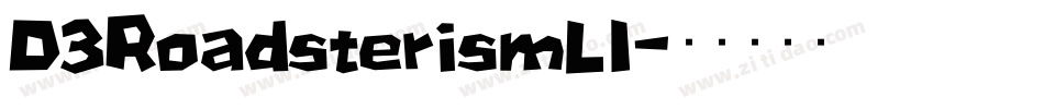 D3RoadsterismLI字体转换