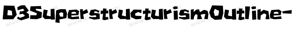 D3SuperstructurismOutline-vmxy字体转换
