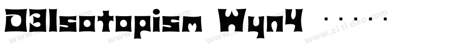 D3Isotopism-Wyn4字体转换