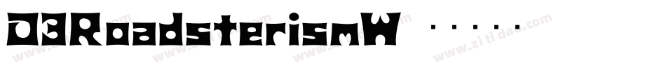 D3RoadsterismW字体转换