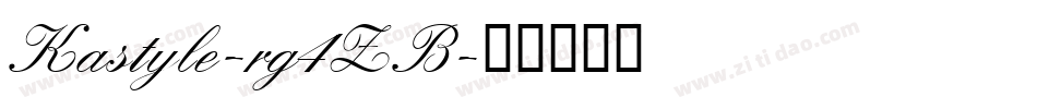 Kastyle-rg4ZB字体转换