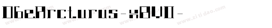 DbeArcturus-x8VO字体转换